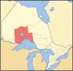 Map of Ontario THUNDER BAY